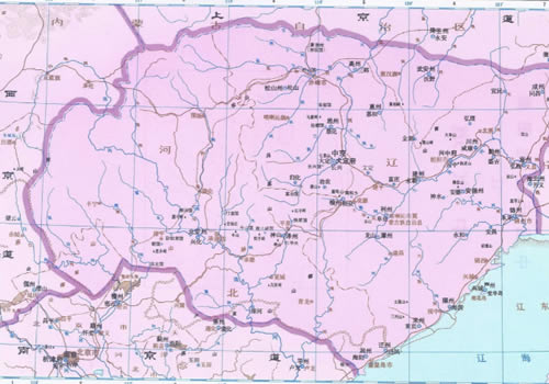 北宋时期 辽国中京道地图