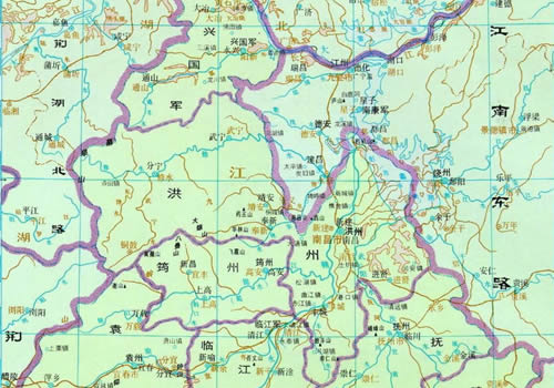 北宋 江南西路地图全图