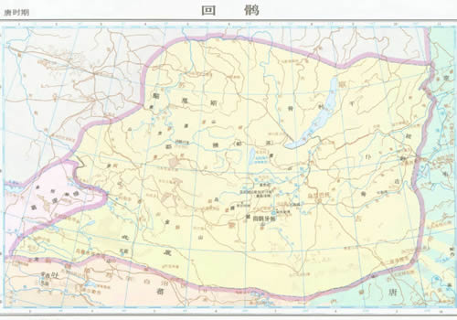 唐朝时期 回鹘地图全图
