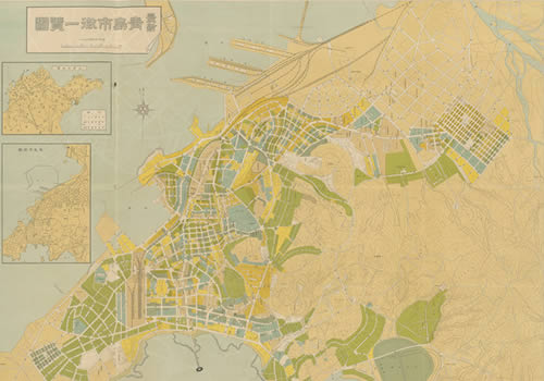 1914-1945年《最新青岛市街一览图》