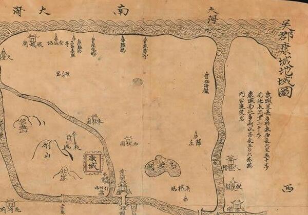 322年东晋《吴郡康城地域图》