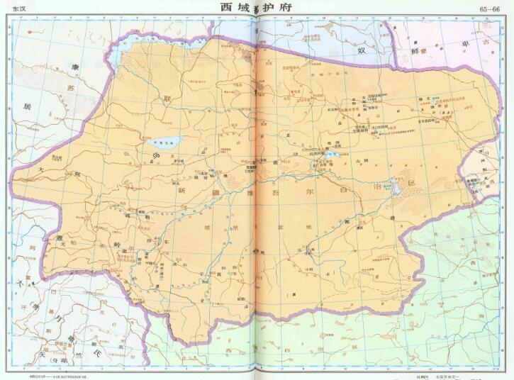 东汉西域都护府地图全图