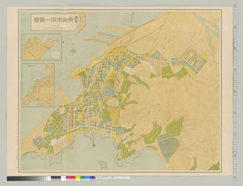 1914-1945年《最新青岛市街一览图》插图