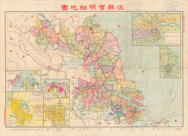 1937年《江苏省明细地图》插图