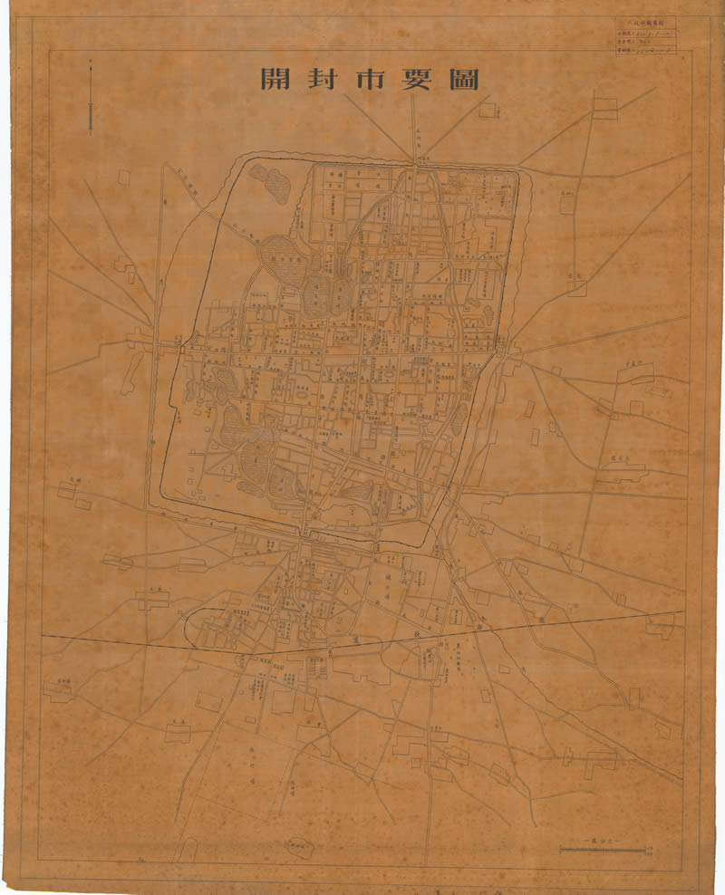 1936-1947年《开封市要图》插图