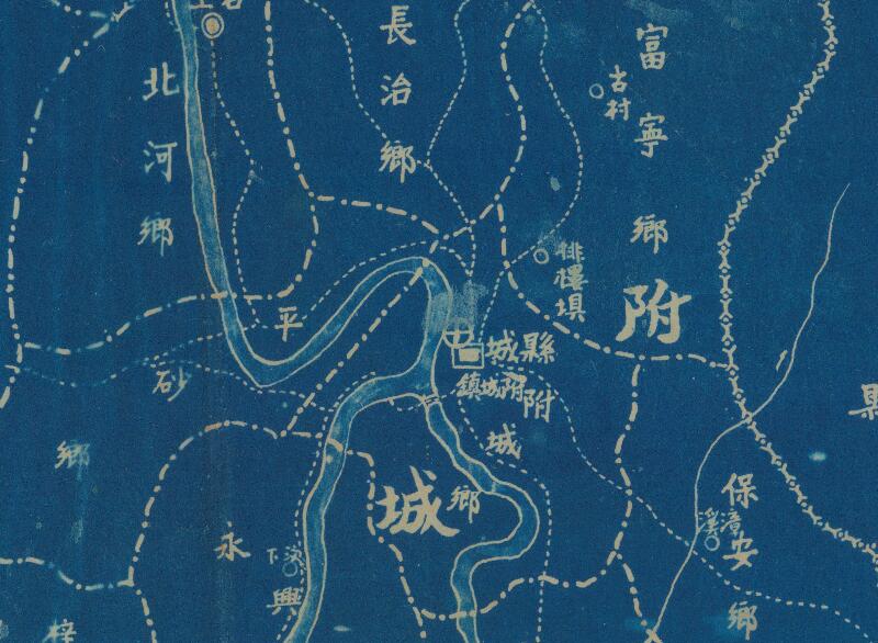 1942年《广东省大埔县实施新县制区乡镇图》插图1