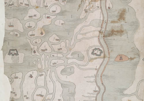 1757年《两淮盐河图》