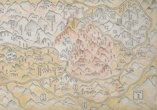 1790-1808年《四川嘉定府周边形势图》