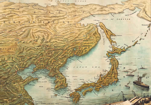 1904年远东鸟瞰地图