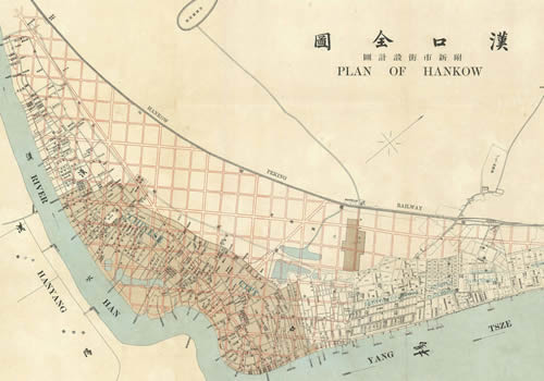 1912年《汉口全图》附新市街设计图