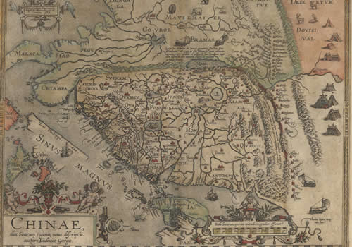 1584年《中国新图》巴尔布达绘制
