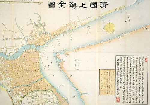 1873年日本绘《清国上海全图》