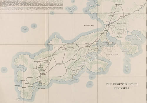 1905年英文版大连地图