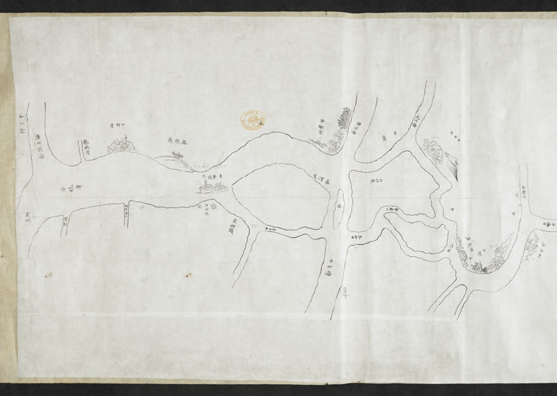 1809年《广州至澳门水道图》插图