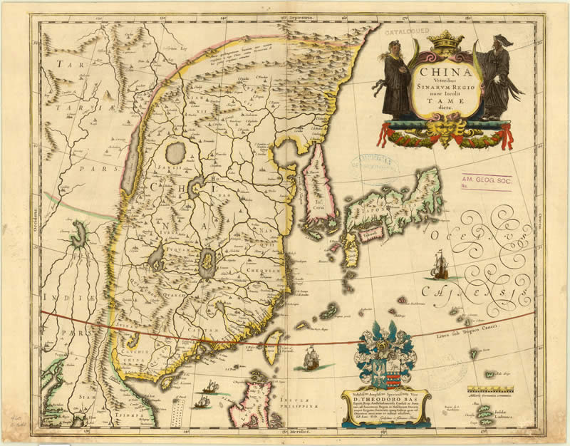 1635年（明）中国地图插图