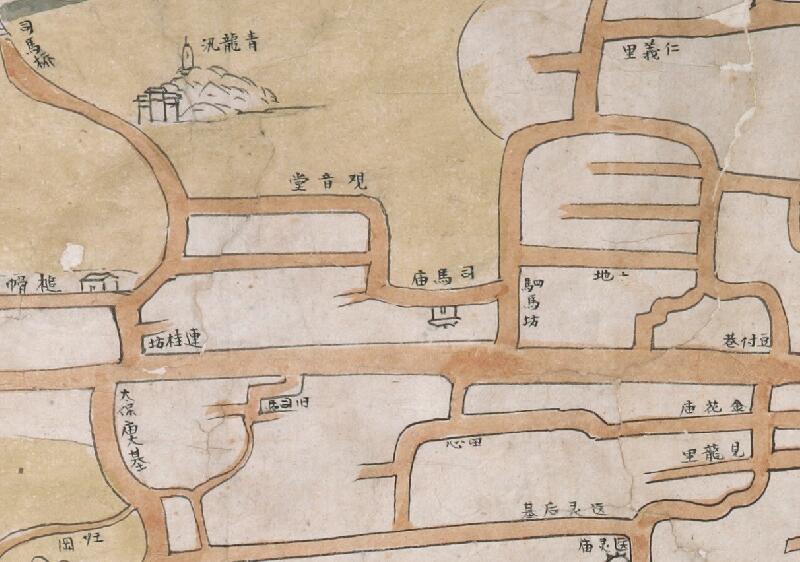 1822年《广州城西关外及十三行图》插图1