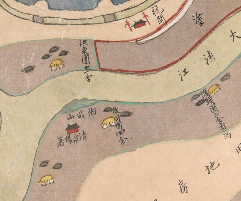 1774年《宁波府镇海县土地分类图》插图1