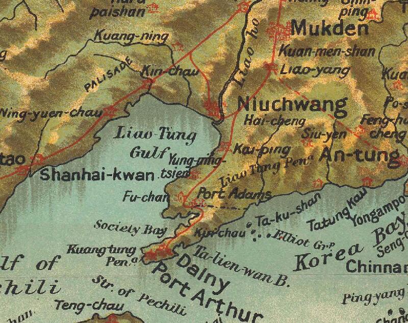 1904年远东鸟瞰地图插图1