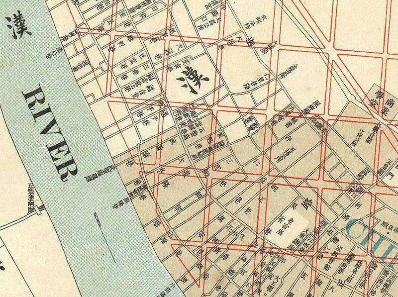 1912年《汉口全图》附新市街设计图插图1