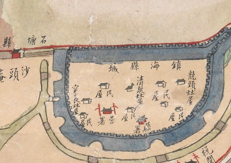 1774年《宁波府镇海县土地分类图》插图2