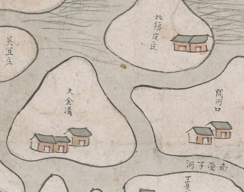 1757年《两淮盐河图》插图2