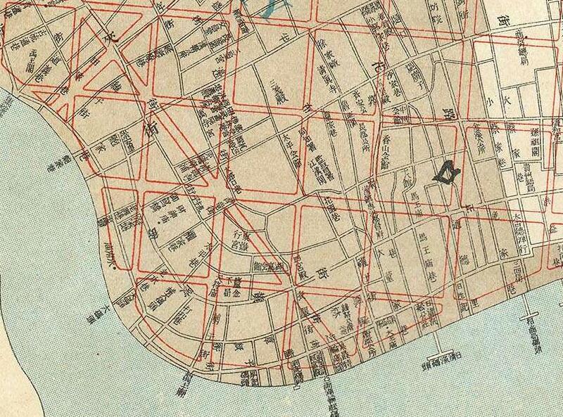 1912年《汉口全图》附新市街设计图插图2
