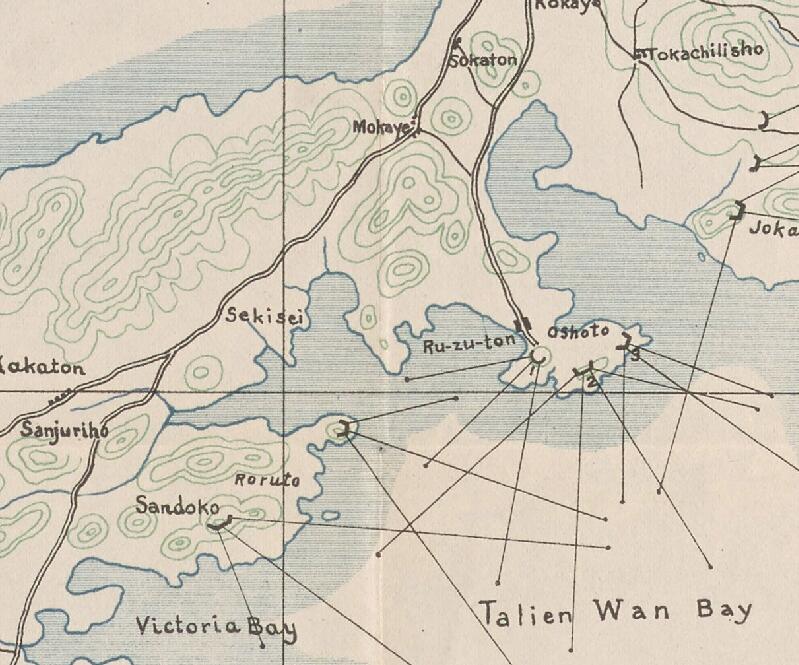 1905年英文版大连地图插图2