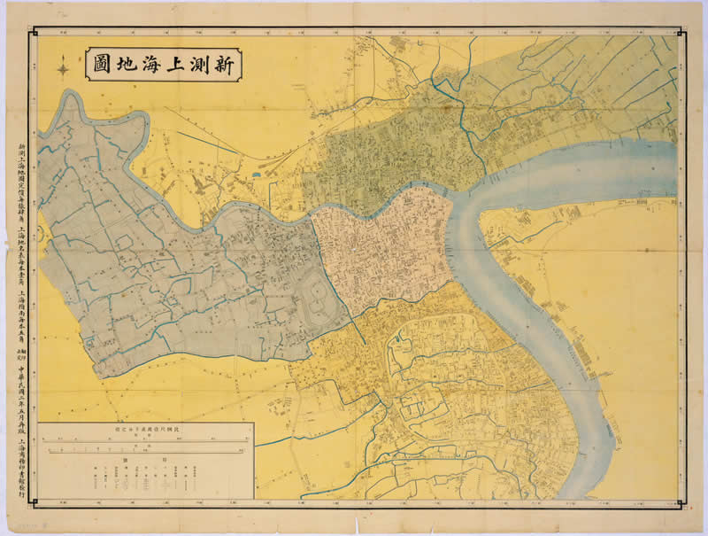 1913年《新测上海地图》插图