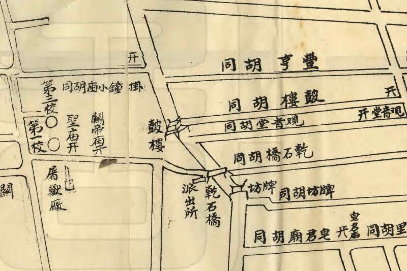 1933年《北镇县城市街图》插图1