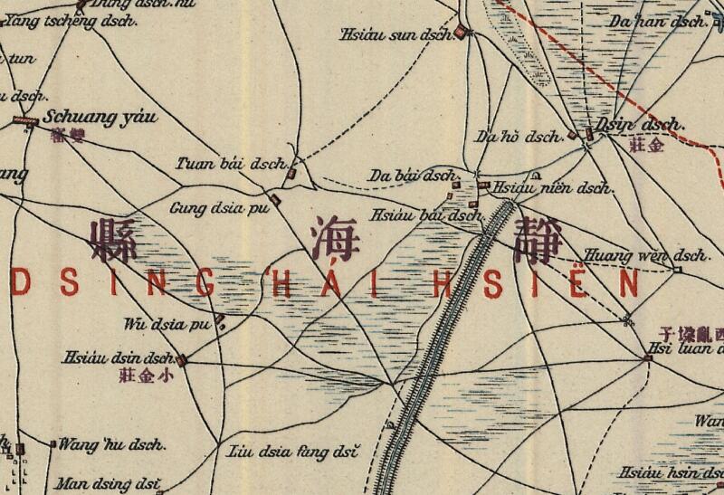 1907年天津及周边地图（德语）插图3