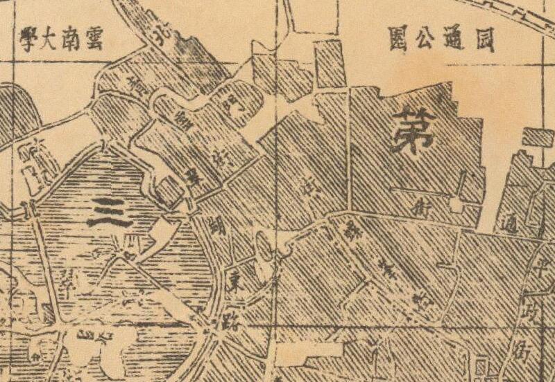 1942年《昆明市区详图》插图2