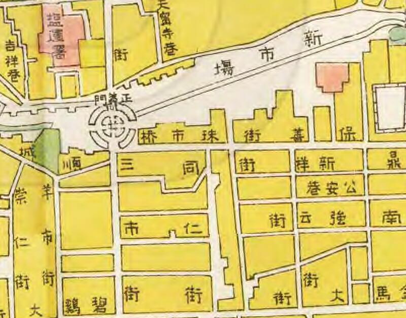 1949年《昆明市图》昆明城厢图插图2