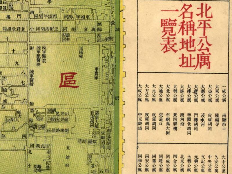 1934年《最新北平全市详图》插图2