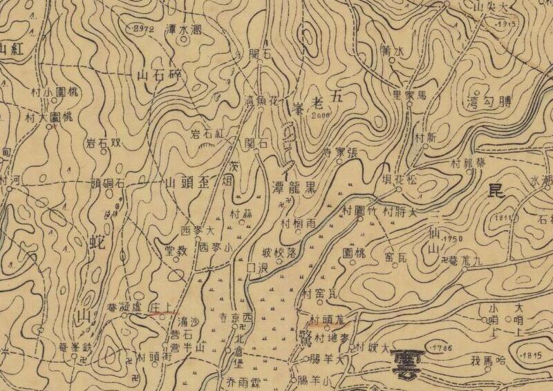 1935年云南《昆明县》地图插图3