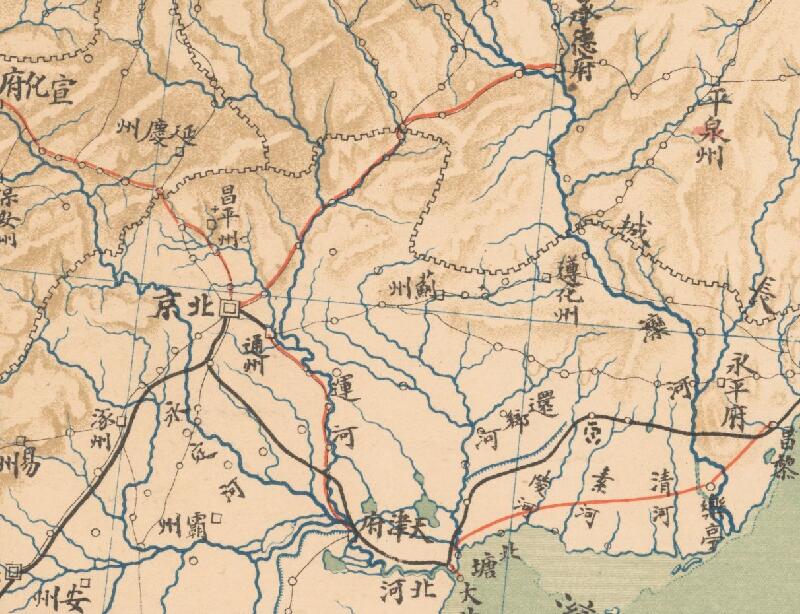 1903年《东三省铁路图》插图3
