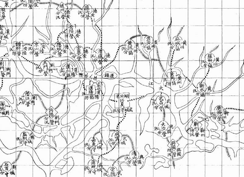 清朝时期《鄂省绿营汛地全图》插图1