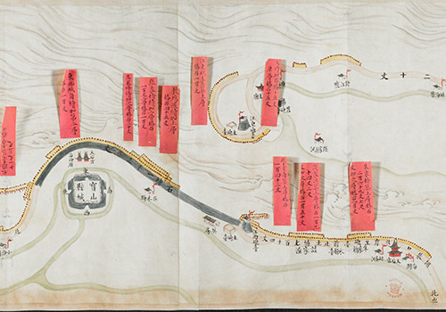 1835年后《宝山海塘工程全图》