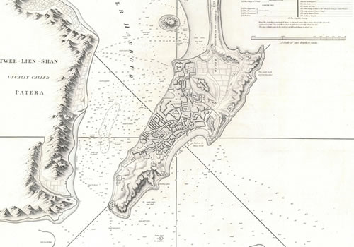 1796年《澳门城市与港口规划图》