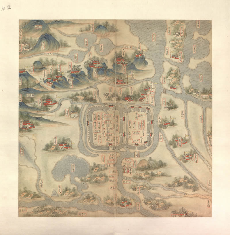 1594年明代《扬州府图说》插图