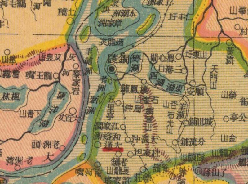 1927年《安徽明细地图》插图1