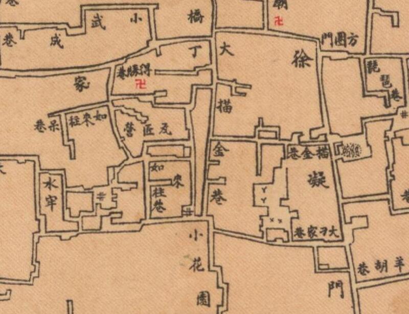 1921年扬州《江都县城厢图》插图2
