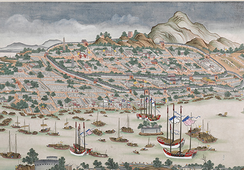 1770年代《广州鸟瞰图》