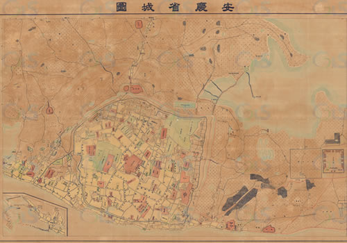 1921年《安庆省城图》