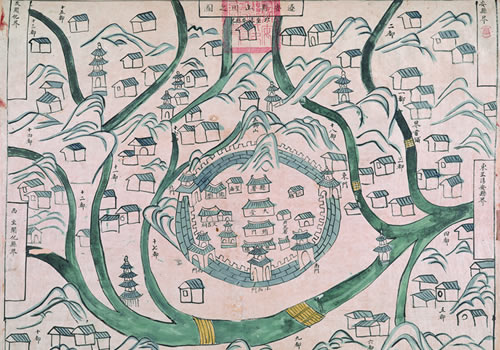 1845年《遂安县山川之图》