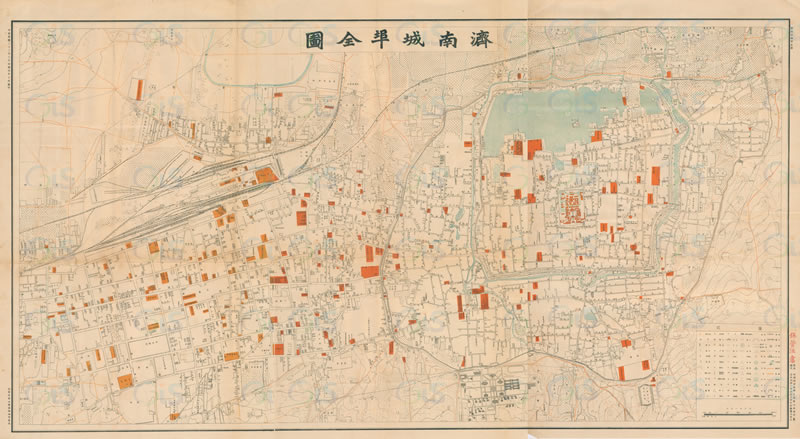 1933年《济南城埠全图》插图