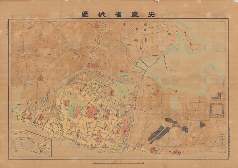 1921年《安庆省城图》插图