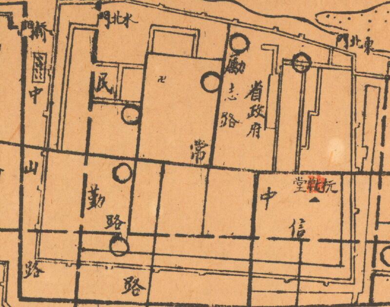 1941年《兰州市区路网设计图》插图1