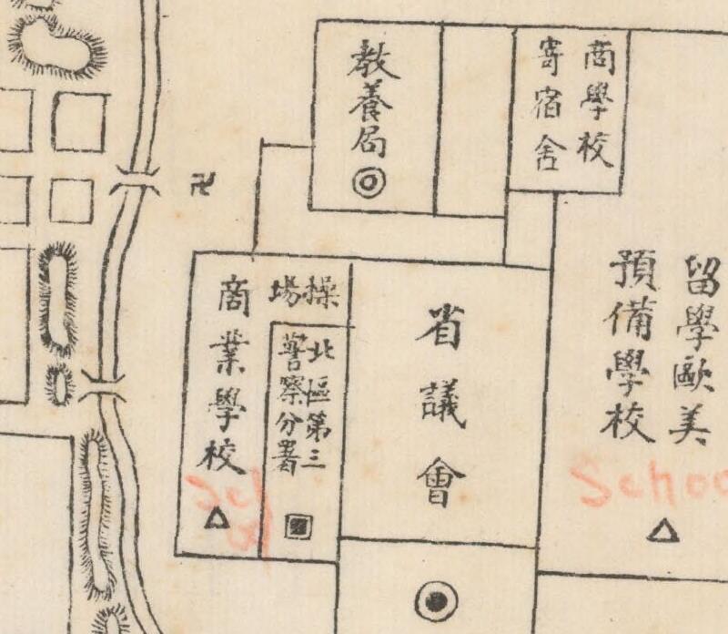 1919年开封《河南省城街市图》插图1