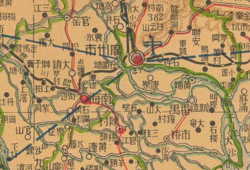 1940年《最新广东省明细大地图》插图1