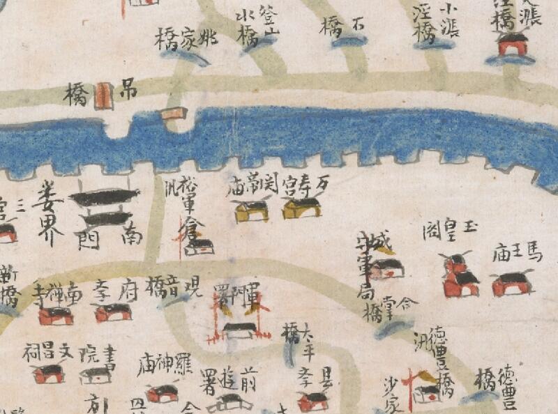 1842年《松江城守营汛舆图》插图1